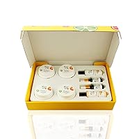 Sulphate and Paraben-Free Vitamin C Facial Kit with 99% active Vitamin C for Skin Brightening and Anti-Aging Treatment; (Total 8 Products)