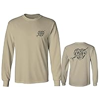 VICES AND VIRTUES American Second Amendment Rights Heart USA Long Sleeve Men's