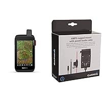 Garmin Montana 750i, Rugged GPS Handheld & AMPS Rugged Mount with Audio and Power for Montana 600 Series (010-11654-01)