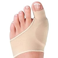 2 Bunion Relief Pads Sleeve - Bunion Splint Orthopedic Bunion Corrector Socks - Gel Pad Elastic Cushions Men and Women (1 Pair)