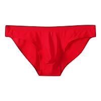 Men's Sexy Bikini Brief Elastic Ice Silk Underwear Briefs Seamless Triangle Panties Low Waist Fast Dry Shorts Boxers