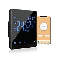 Thermostat for Home,WiFi Smart Thermostat Temperature Controller for 16A Electric Heating LCD Display Touch Screen Week Programmable App Control Underfloor Heating Ther