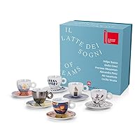 illy Art Collection Set of 6 Cappuccino Biennale 2022 Nuemrate and Signed