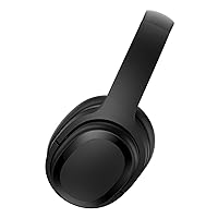 Stay Connected and Block Out Distractions with Hybrid Active Noise Cancelling Over Ear Headphones - Bluetooth Wireless Headphones with Travel Case, Protein Earpads, 30H Playtime, Black