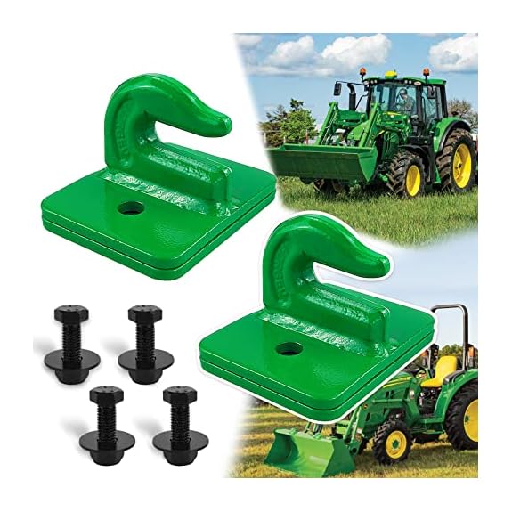 2 Pack 3/8 Tractor Bucket Hooks Grade 70 Forged Steel Bolt on