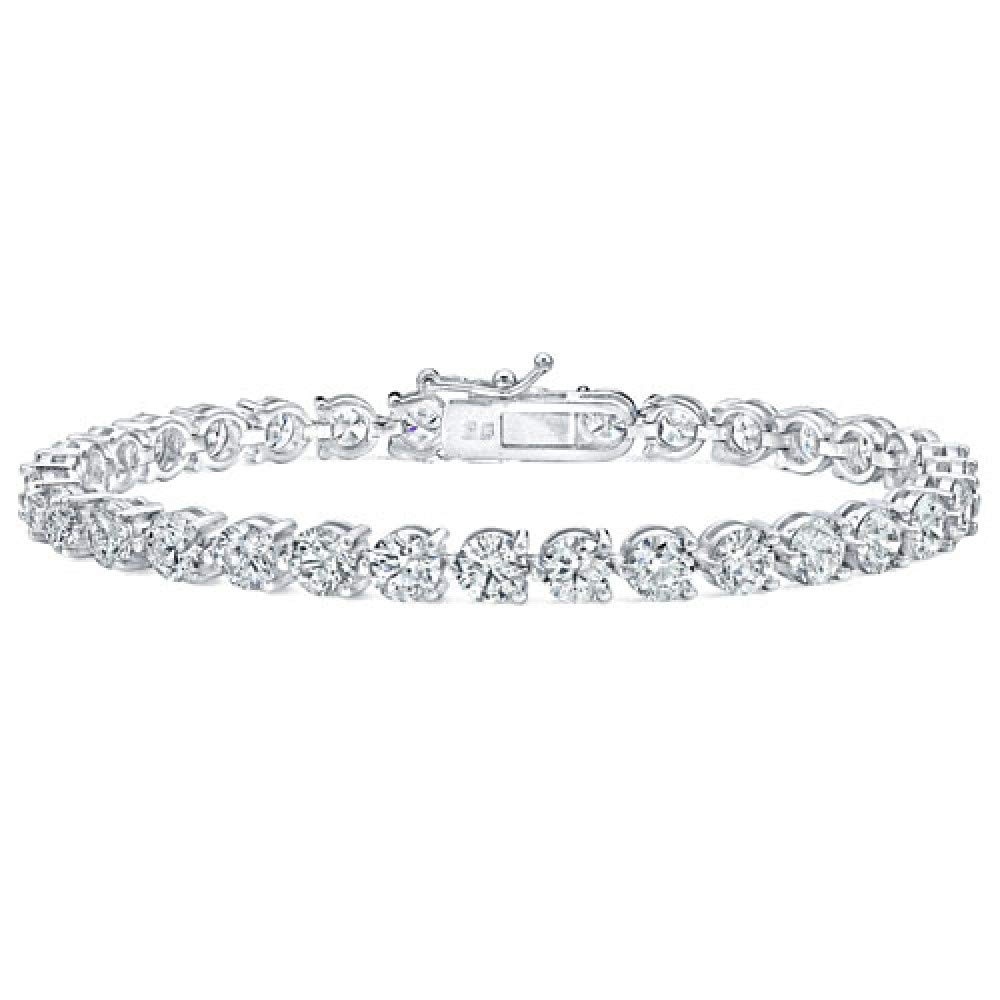 Madina Jewelry 5.00 Ct Ladies Round Cut Diamond Three Prong Tennis Bracelet