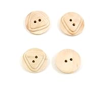 Price per 5 Pieces Sewing Sew On Buttons AD1 Overlap Triangles for clothes in bulk wood Fasteners Knopfe