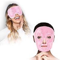NEWGO Bundle of Cold Eye Mask and Full Face Cooling Mask