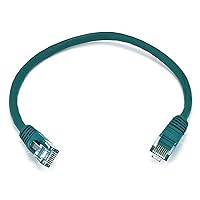 Monoprice 1FT 24AWG Cat5e 350MHz UTP Ethernet Bare Copper Network Cable - Green