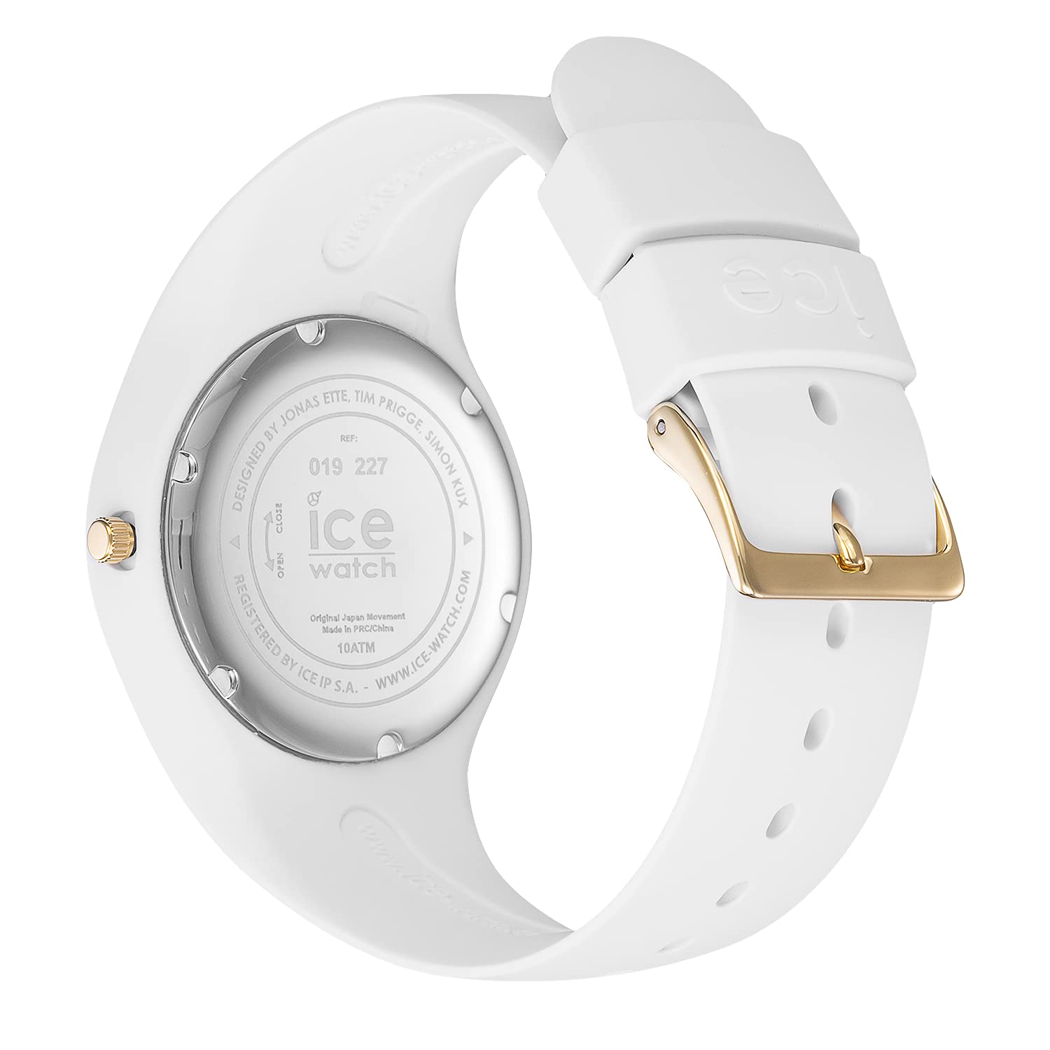 Ice-Watch - ICE Blue White Porcelain - Women's Wristwatch with Silicon Strap