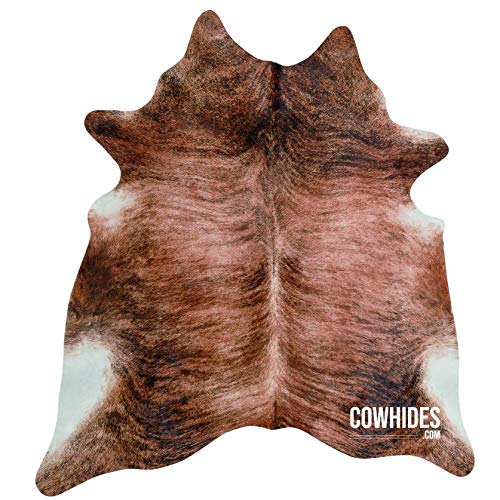 Natural Cowhide Area Rugs Exotic Brown (Medium - 6 FT x 6.5 FT)