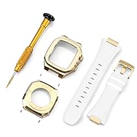 Stainless Steel Strap Case for Apple Watch Band Modification 45mm 44mm 41mm Metal Mod Kit Set for IWatch Series 7 6 SE 5 4 3 2 1 (Color : 32, Size : for iwatch 40MM)