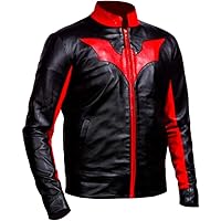 Unisex with different Logo's Design on Chest Genuine Leather Jacket
