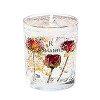 Real Flower Jelly Wax Essential Oil Scented Candle (Velvet Rose)