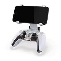 OSTENT Adjustable Convenient Mobile Phone Bracket Handle Clamp Holder Stand Mount Clip for Sony PS5 DualSense Wireless Controller