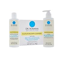 Skin Care Solution Sulfur Balsam Bundle - Cleansing Bar, Shampoo & Body Wash and Moisturizing Lotion