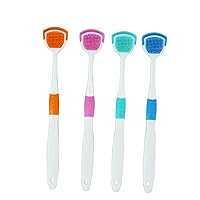 Tongue Scraper Cleaner - 100% BPA Free Tongue Scrapers - Oral Scrapers Premium Sweeper Sets - Eliminate Bad Breath - Easy to Use