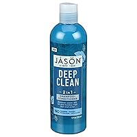 Jason Deep Clean Cooling 2-in-1 Shampoo and Conditioner, 12 Oz (Packaging May Vary)