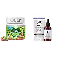 OLLY Fiber Gummy Rings 50ct + Oxy Total Care Hydrating Vitamin C Serum for Digestive Support, Clearer Skin