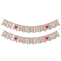 BESTOYARD 2pcs Mabura Flower Anniversary Banner Bunting Bridal Shower Photo Booth Props Wedding Party Decor Wedding Swallowtail Flags Propose Banner Linen Wreath Commemorate
