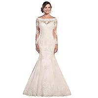 Wedding Dress Long Sleeve Tulle Bridal Gowns a-line lace Appliques for Women