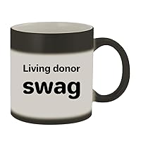 Living Donor Swag - 11oz Ceramic Color Changing Mug, Matte Black