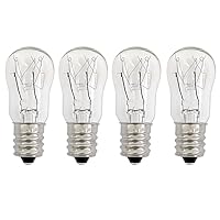 WE05X20431 Dryer Drum Replacement Bulbs,120V/10W/E12,Dryer Light Bulb Compatible with GE & Hotpoint Dryers, 4-Pack