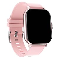 Smart Watch for Men/Women with Bluetooth Call and Message Reminder, HD Touch Screen Fitness Watch, Waterproof/SleepTracker/Multiple Sports Modes, Watch Compatible Android iOS (Pink)
