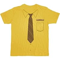 The Office Dwight Neck-Tie Work Shirt Mustard T-Shirt Tee