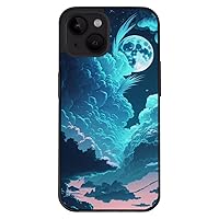 Moon Design iPhone 14 Case - Graphic Phone Case for iPhone 14 - Unique Design iPhone 14 Case