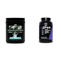 PRE JYM X - Shockwave Pre Workout Powder & JYM ZMA Zinc/Magnesium Capsules Supplement - Zinc, Magnesium and Vitamin B6 | 90 Vegetarian Capsules
