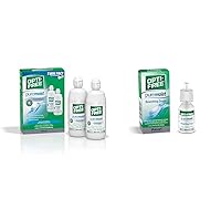 Opti-Free Puremoist Multi-Purpose Disinfecting Solution with Lens Case, 20 Fl Oz & Puremoist Rewetting Drops, 12-mL