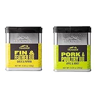 Grills SPC176 Fin and Feather Rub with Garlic and Paprika, Original Version, 5.5 Ounce (Pack of 1) & Grills SPC171 Pork & Poultry Rub with Apple & Honey 9.25 Ounce (Pack of 1)