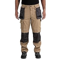 Caterpillar H2O Defender Water Resistant Work Pants for Men with Reinforced Knees, Bellowed Cargo Pocket and Tool Bags