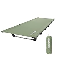 Naturehike GreenWild Camping Cot, Ultralight Folding Backpacking Cot, 60-Second Easy Set-Up, Supports 330lbs, Portable Camping Bed for Adults for Camping Hiking Travel Home