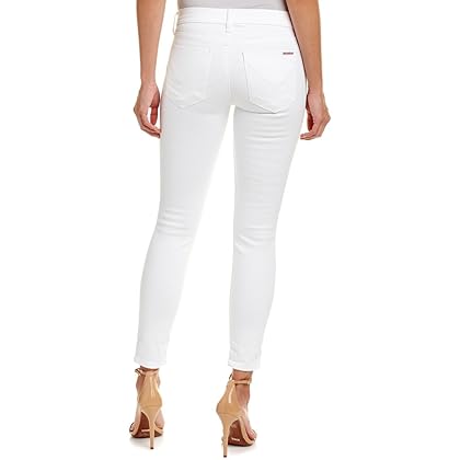 Hudson Jeans Women's Krista Low Rise, Super Skinny Crop Jean, White, 27