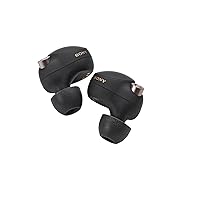 Comply Foam Ear Tips for Sony TrueWireless Earbuds - New Sony XM5, WF-1000XM5, WF-1000XM4, WF-1000XM3, WF-XB700, Ultimate Comfort | Unshakeable Fit | Medium, 3 Pairs,Black