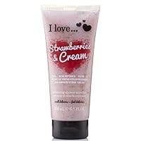 Originals Strawberries & Cream Shower Smoothie, Enriched With Natural Almond Shell to Remove Impurities & Dead Cells, Leaves Skin Feeling Cleansed, VeganFriendly 200ml