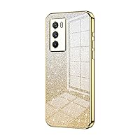 Protective Phone shell Compatible with VIVO IQ00Neo 5S/IQ00 9SE Case,Clear Glitter Electroplating Hybrid Protective Phone Cover,Slim Transparent Anti-Scratch Shock Absorption TPU Bumper Case Compatibl