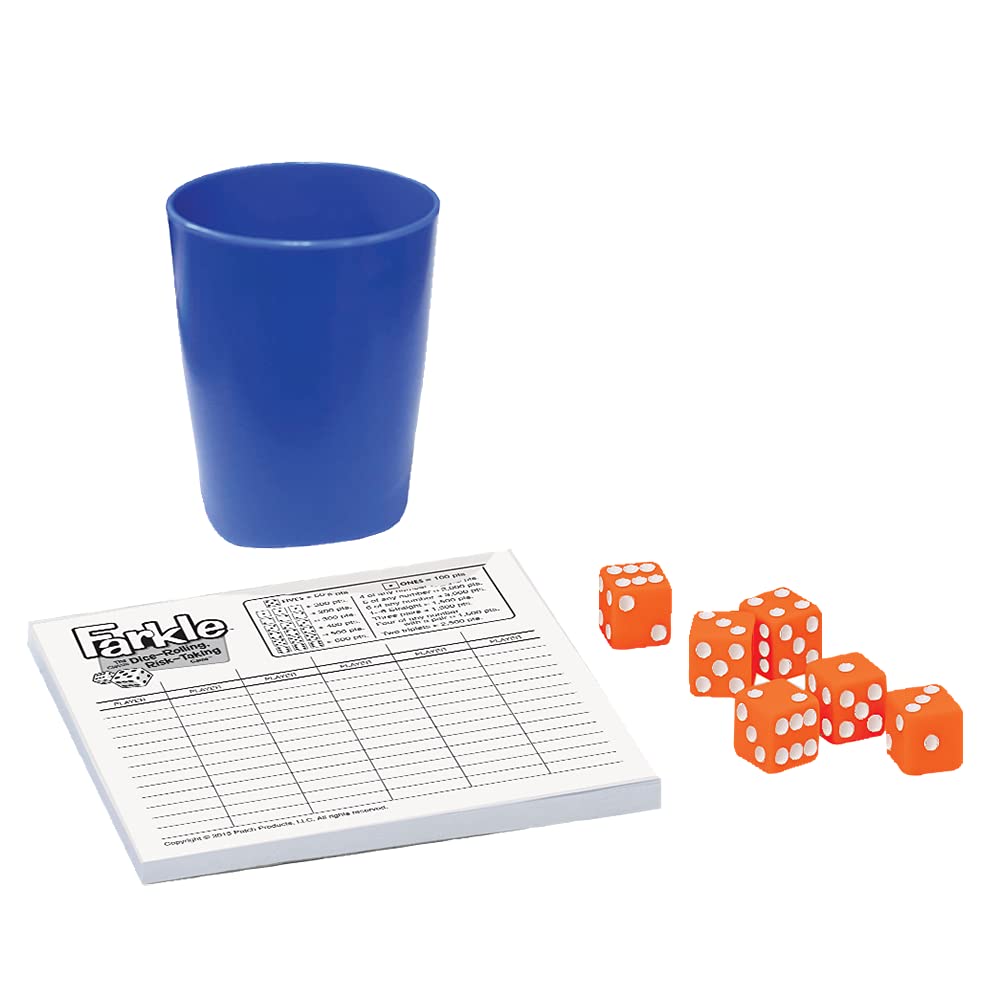 Farkle — Classic Dice-Rolling, Risk-Taking Game — Comes with Dice-Rolling Cup — Family Fun Game Night — Ages 8+