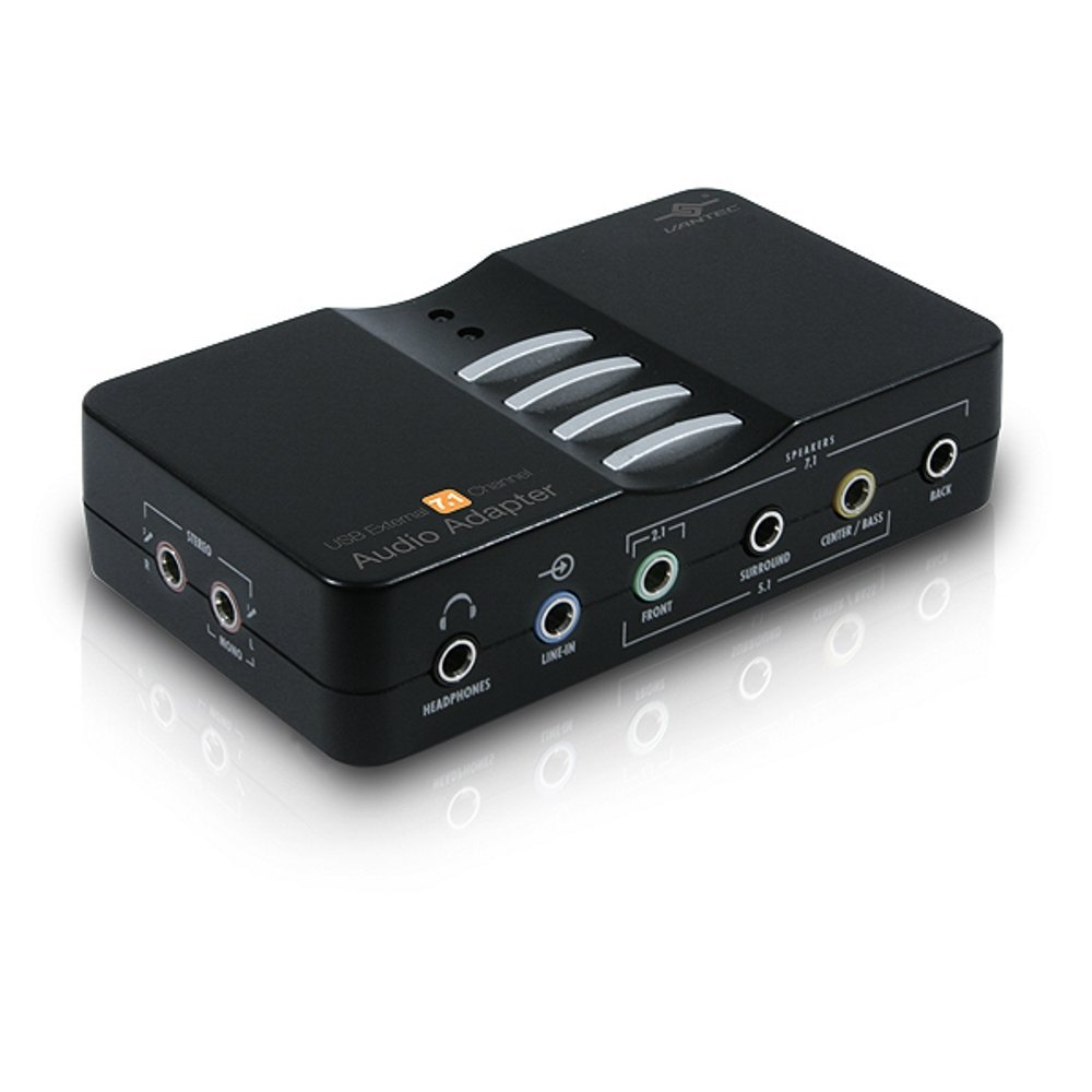 Vantec NBA-200U USB External 7.1 Channel Audio Adapter (Black)