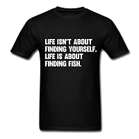 Good Gift Zausy Men's Funny Fishing Life Is About Finding Fish T-Shirts