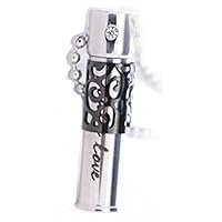 Black & Silver Only Love Vial Pendant Necklace filled with Pheromone