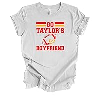 Womens Funny Swift Tshirt Go Taylor's Boyfriend Heart Football Kelce Short Sleeve Tshirt Graphic Tee