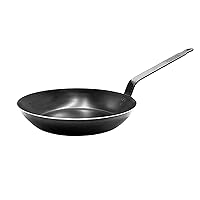 de Buyer - Blue Carbon Steel Fry Pan 2mm Thick - ACCESS - 12.5” Diameter, 9” Cooking Surface - Oven Safe - Naturally Nonstick - Non-Toxic Coating - Made in France