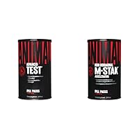 Animal Test Testosterone Booster 21 Day Cycle & M-Stak Hard Gainer Muscle Building Stack 21 Count