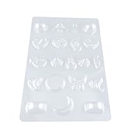 1 Pieces Chocolate Molds Plastic Egg Wedding Mothers Day Baby Shower 00554 Moon Heart Fruits Candy Making Supplies Cake Sugarcraft Jelly
