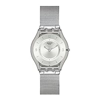 Swatch METAL KNIT ユニ 腕時計 (モデル:SS08M100M), グレー