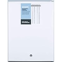 Summit Appliance FF28LWHPRO Compact All-Refrigerator in White with Automatic Defrost, Digital Thermostat, Internal Fan, Lock and Probe Hole for User-installed Monitoring Equipment