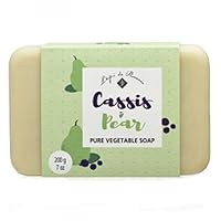 Triple Milled Cassis & Pear Shea Butter Vegetable Soaps from France 200g